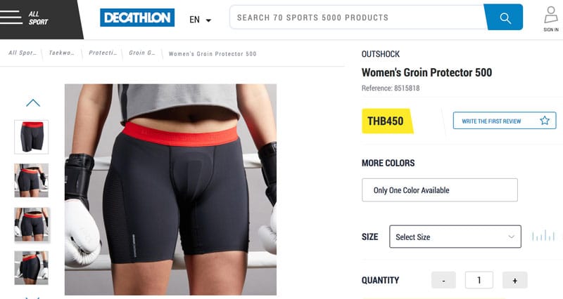 decathlon groin guard